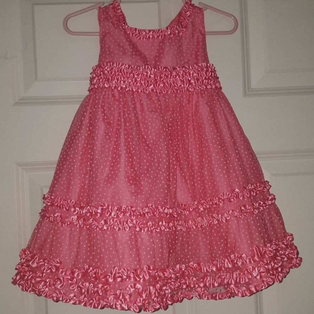Rare Editions Pink Ruffle Dress 24m